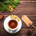 Christmas Cup Of Tea wallpaper 128x128