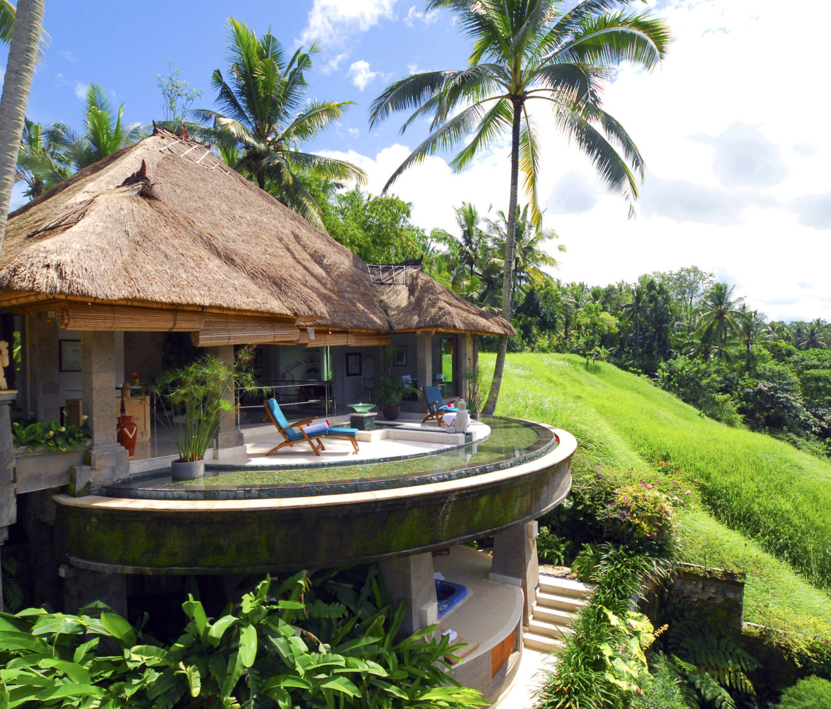 Обои Resort Ubud Tropical Garden 1200x1024