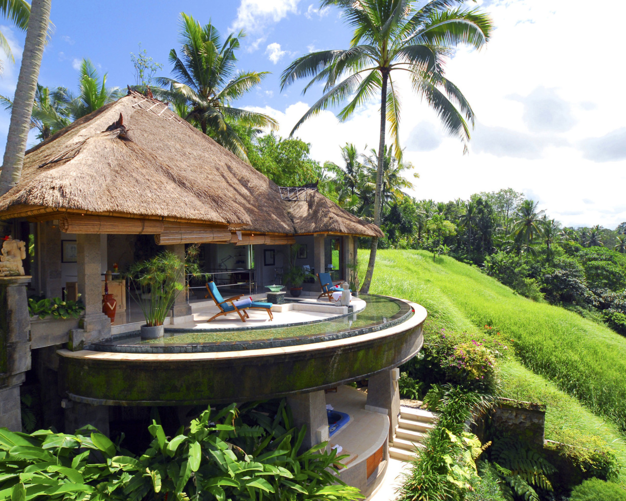 Resort Ubud Tropical Garden wallpaper 1280x1024