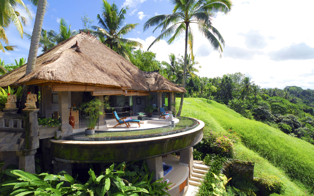 Resort Ubud Tropical Garden wallpaper 1280x800