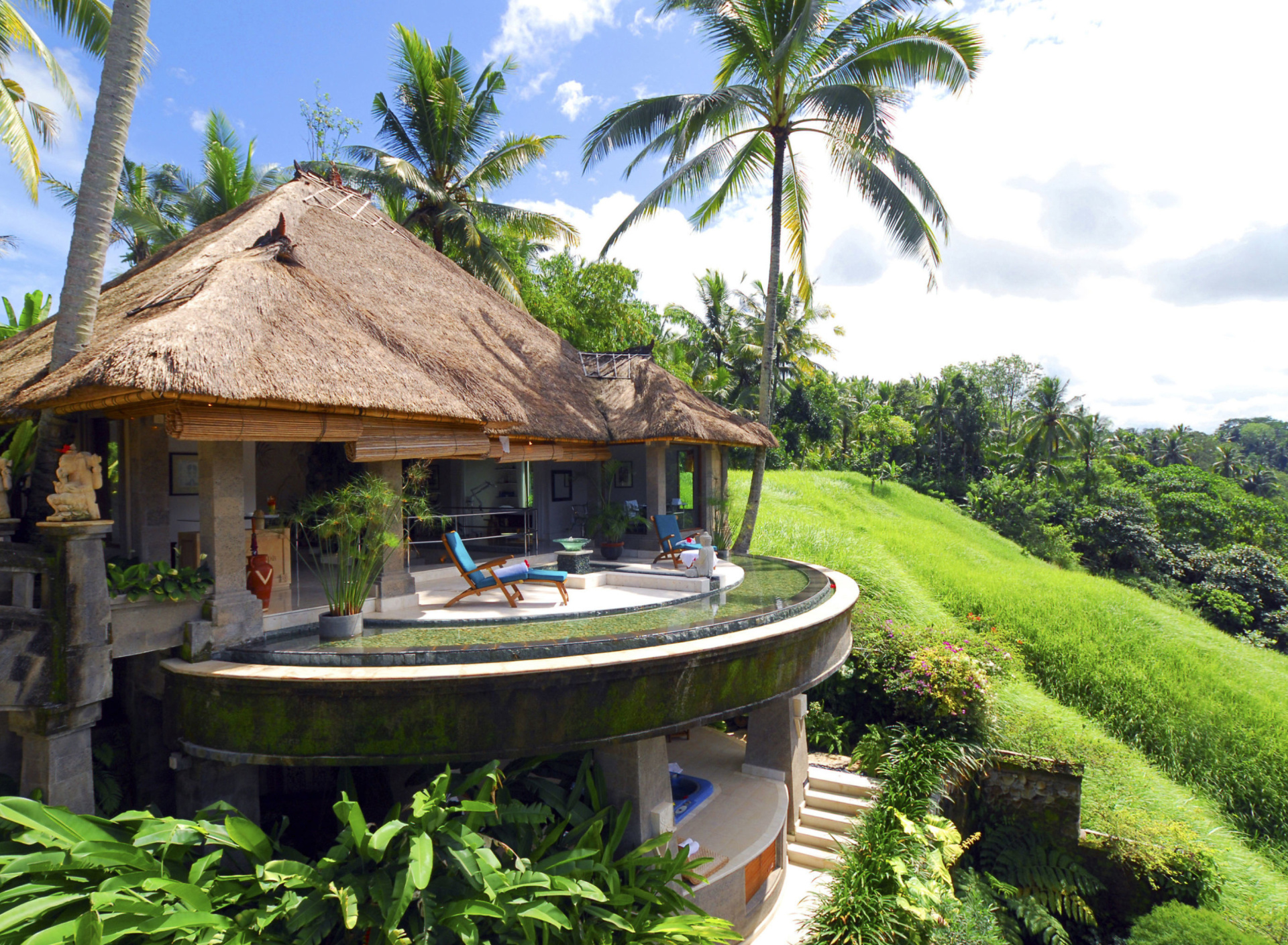 Обои Resort Ubud Tropical Garden 1920x1408