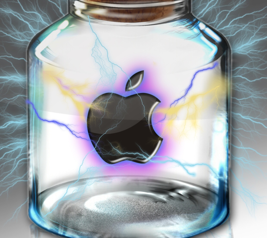 Обои Apple In Bottle 1080x960