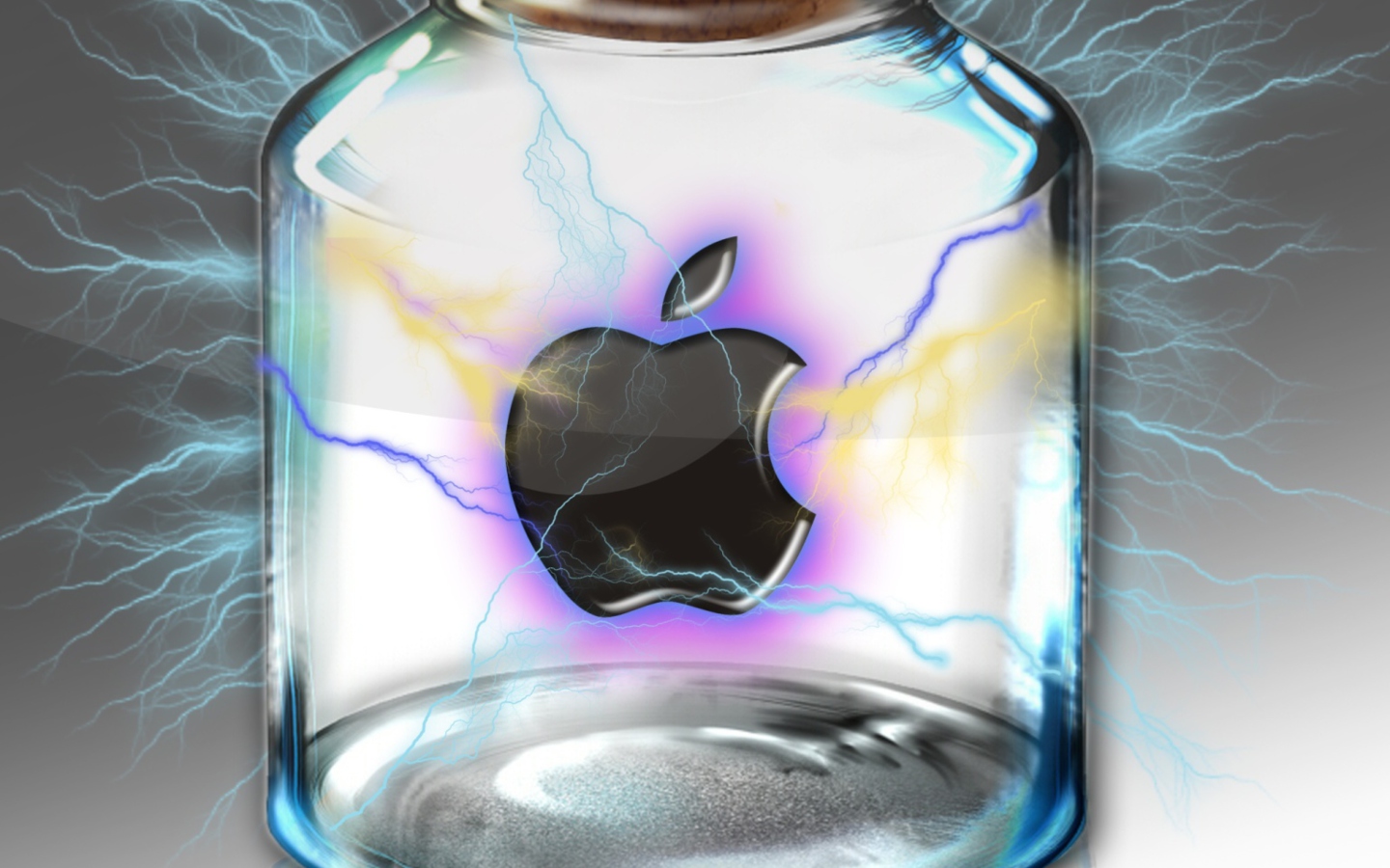 Screenshot №1 pro téma Apple In Bottle 1440x900