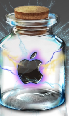 Fondo de pantalla Apple In Bottle 240x400