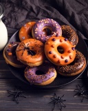 Fondo de pantalla Halloween Donuts 128x160