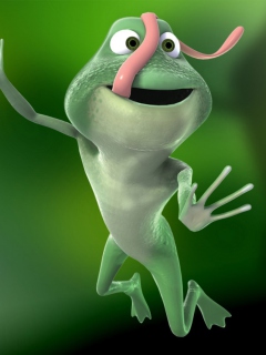 Sfondi Funny Frog 240x320