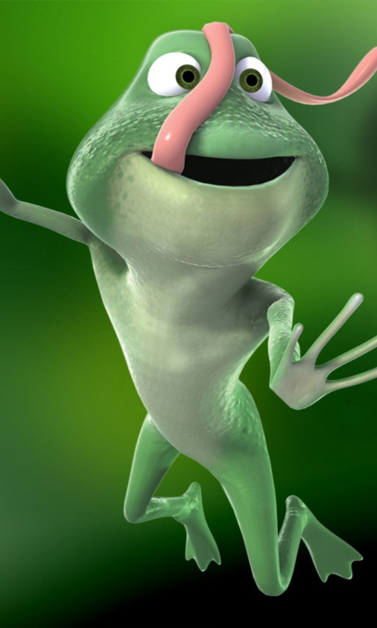 Funny Frog wallpaper 768x1280