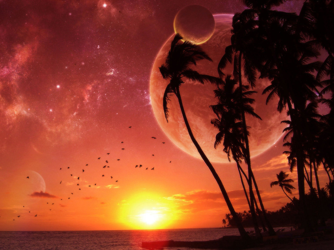 Sunset Time wallpaper 1152x864