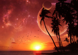 Sunset Time Background for Android, iPhone and iPad