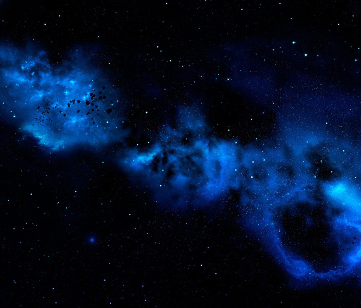 Blue Space Cloud wallpaper 1200x1024