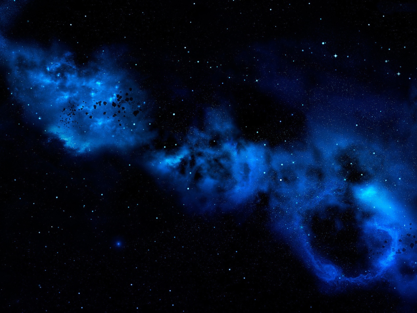 Blue Space Cloud wallpaper 1400x1050