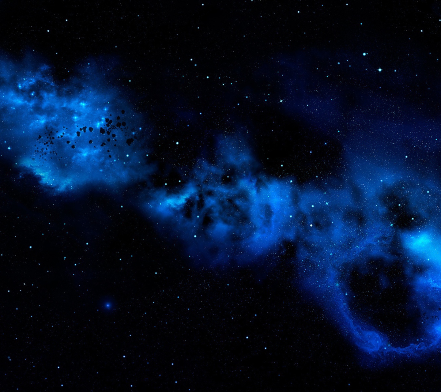 Das Blue Space Cloud Wallpaper 1440x1280