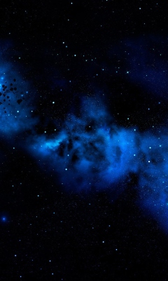 Blue Space Cloud wallpaper 240x400