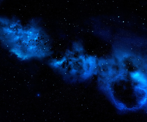Das Blue Space Cloud Wallpaper 480x400