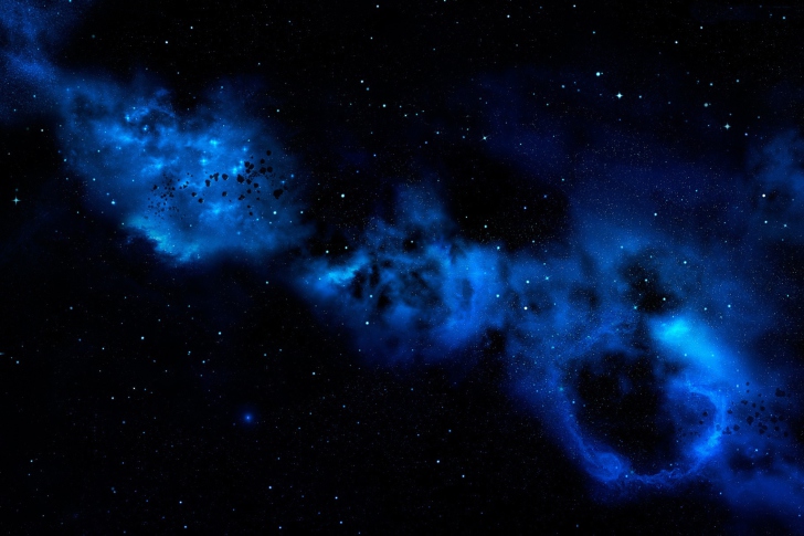 Das Blue Space Cloud Wallpaper