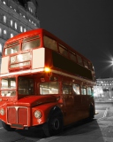 Fondo de pantalla Red London Bus 128x160