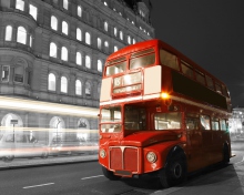 Обои Red London Bus 220x176
