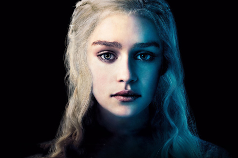 Emilia Clarke Game Of Thrones Season 3 wallpaper 480x320