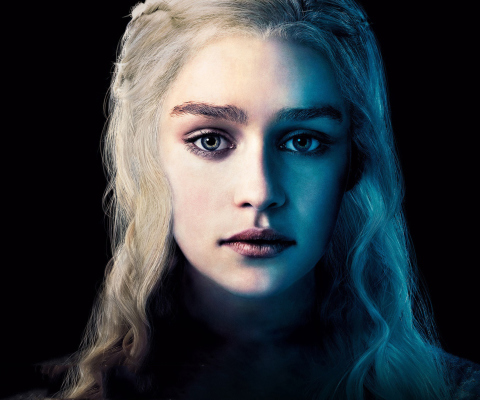 Emilia Clarke Game Of Thrones Season 3 wallpaper 480x400