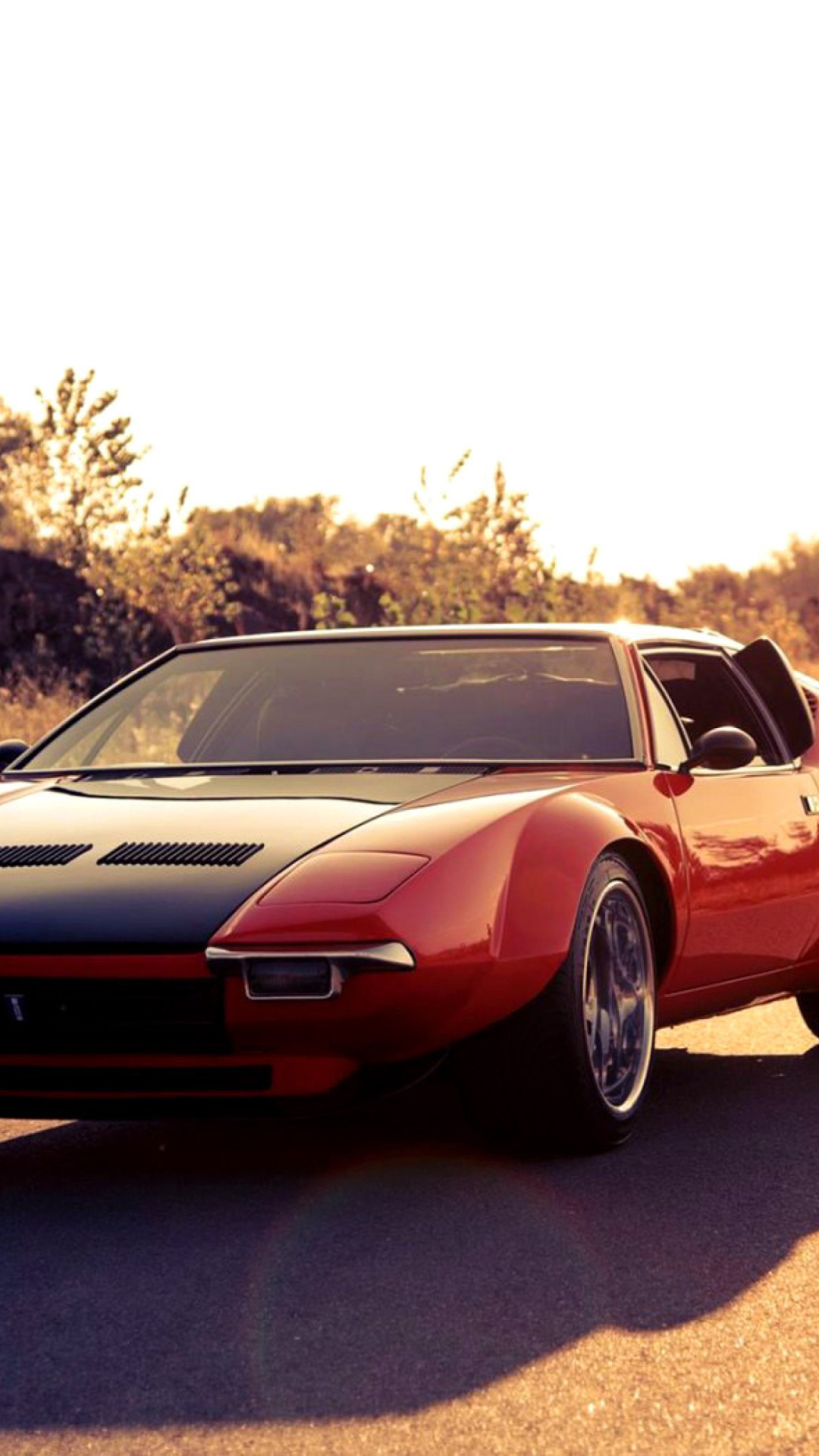 Sfondi De Tomaso Pantera with Cleveland Engine 5.8 L 1080x1920