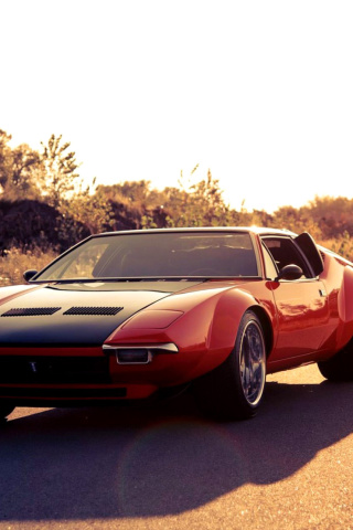 Sfondi De Tomaso Pantera with Cleveland Engine 5.8 L 320x480