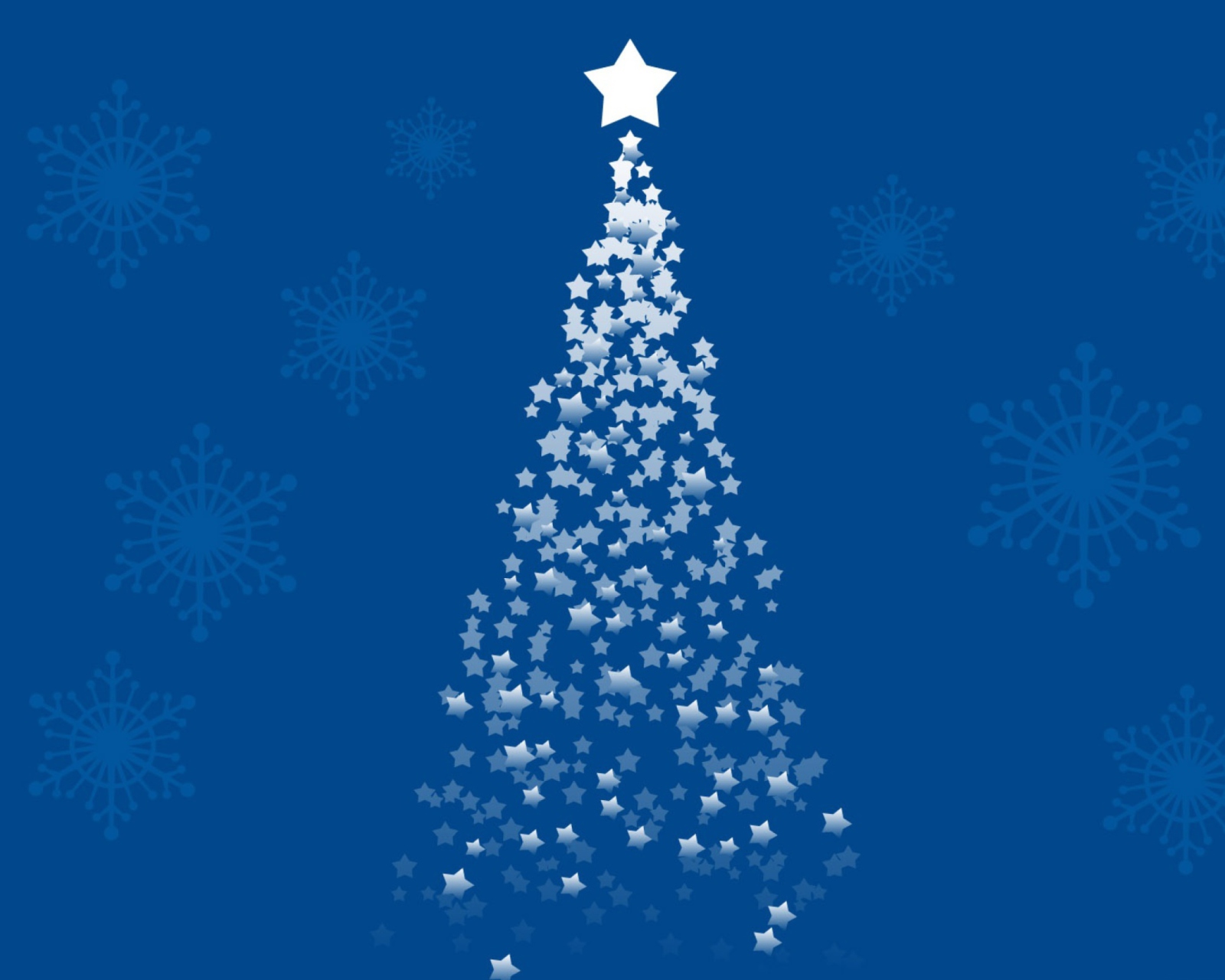 Das Merry Christmas Blue Wallpaper 1600x1280