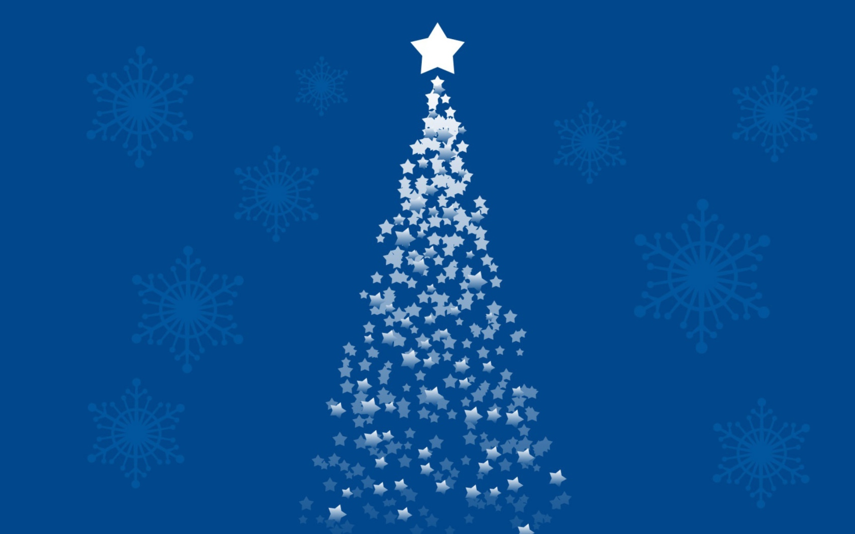 Merry Christmas Blue wallpaper 1680x1050