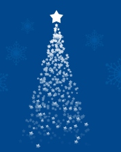 Fondo de pantalla Merry Christmas Blue 176x220