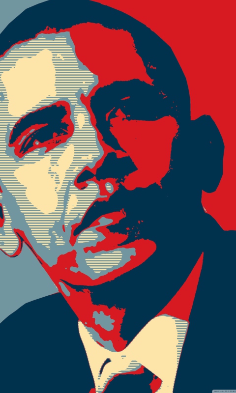 Das Barack Obama Art Wallpaper 480x800