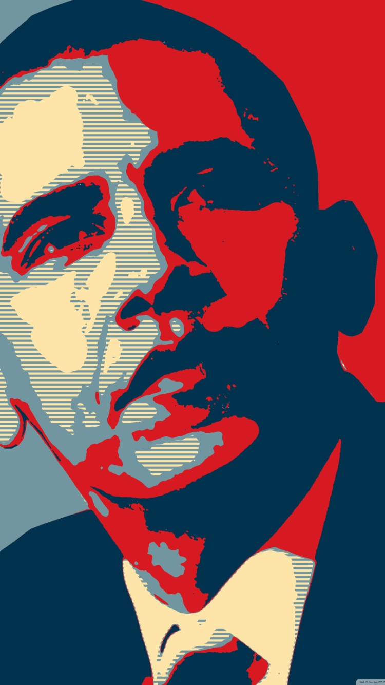 Das Barack Obama Art Wallpaper 750x1334