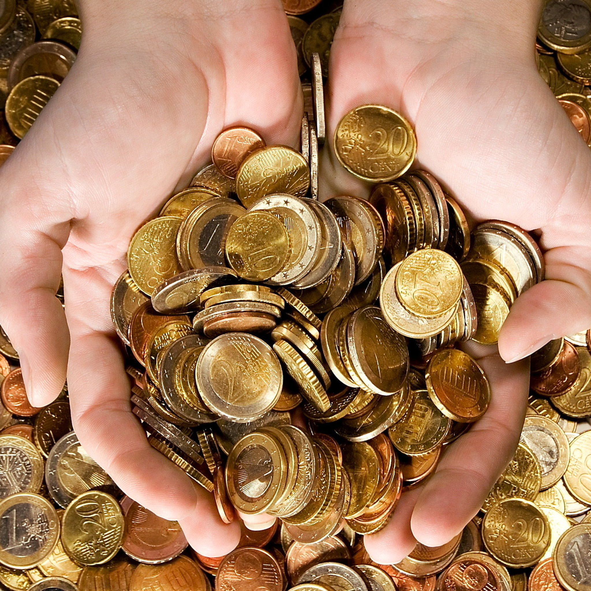 Fondo de pantalla Euro cent coins 2048x2048