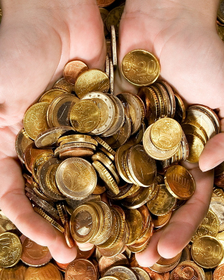 Euro cent coins - Obrázkek zdarma pro iPhone 4