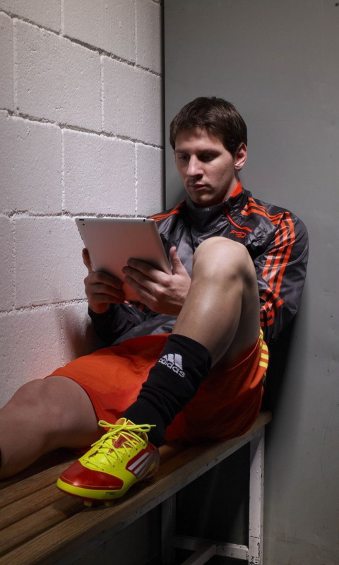 Sfondi Messi Before Match 480x800