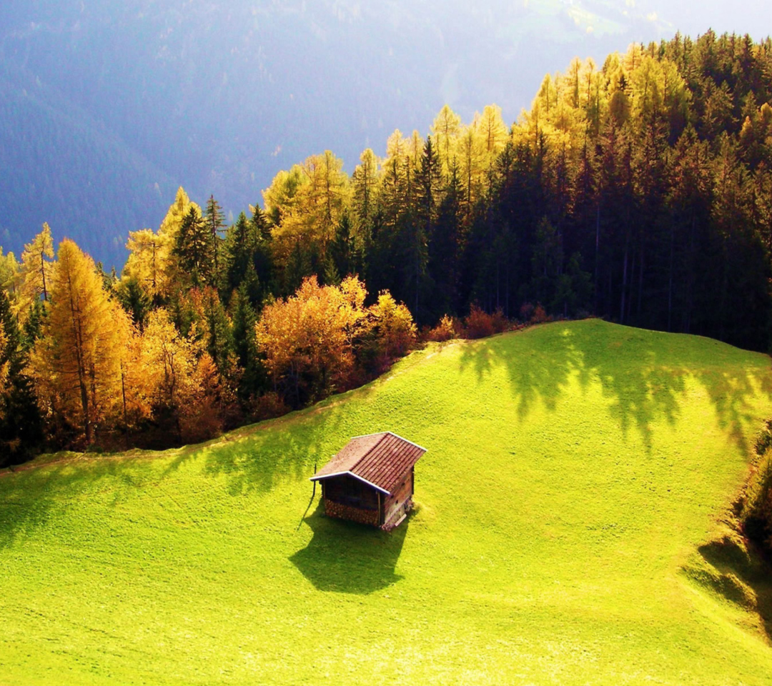 Sfondi Lonely House On Hill 1080x960