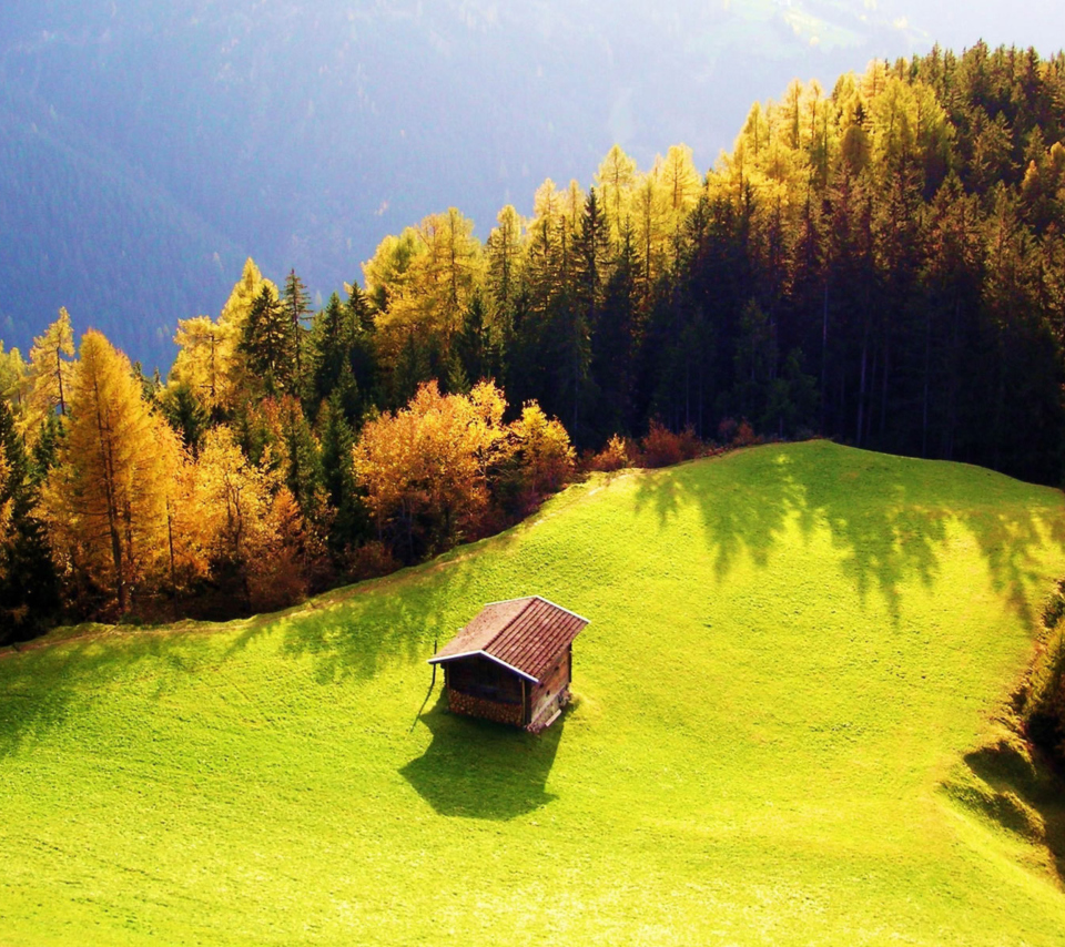 Lonely House On Hill wallpaper 960x854