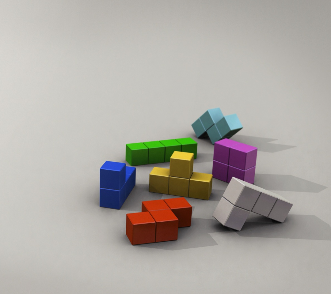 Tetris 3D wallpaper 1080x960