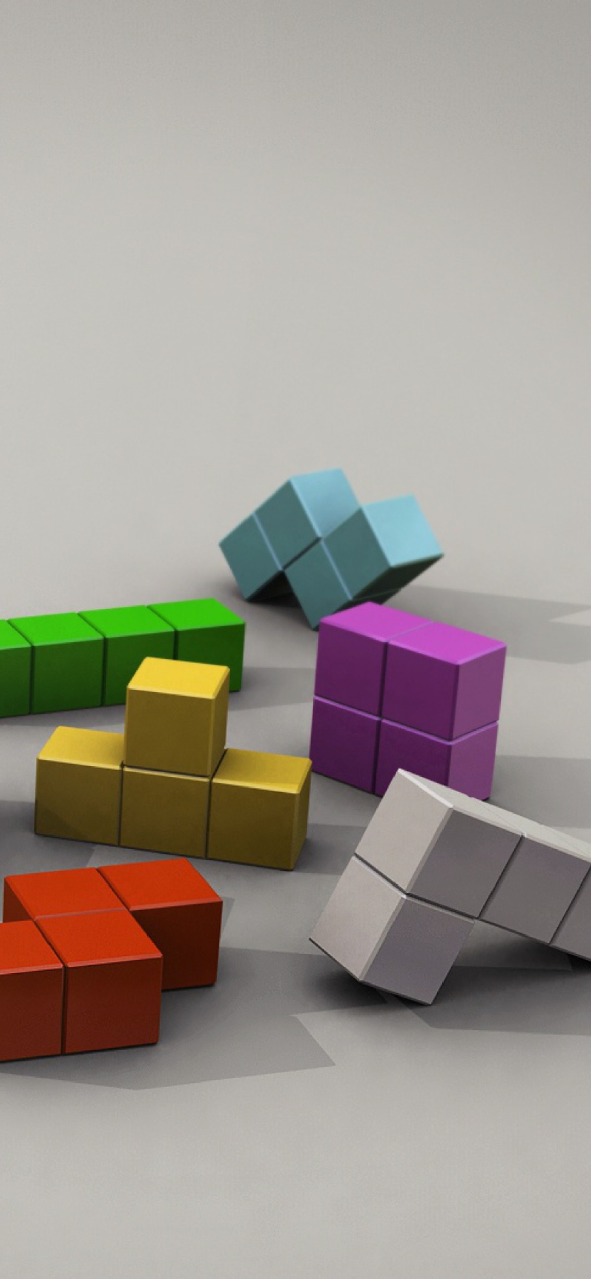 Fondo de pantalla Tetris 3D 1170x2532