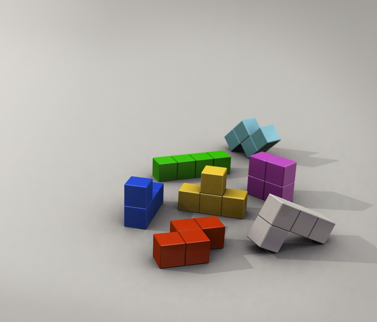 Обои Tetris 3D 1200x1024