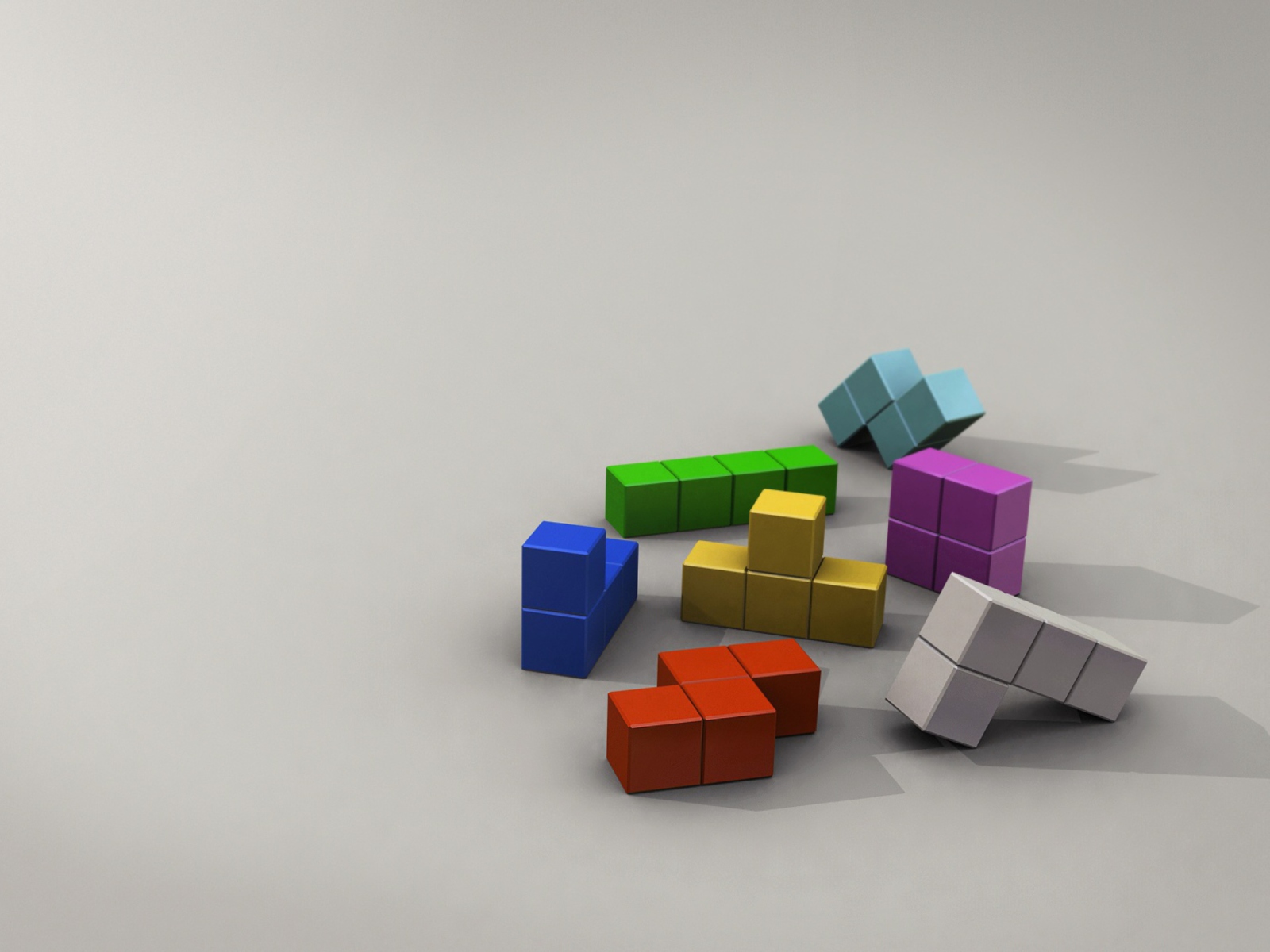 Das Tetris 3D Wallpaper 1600x1200