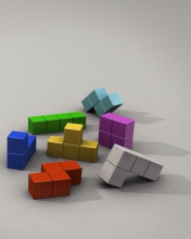 Fondo de pantalla Tetris 3D 176x220