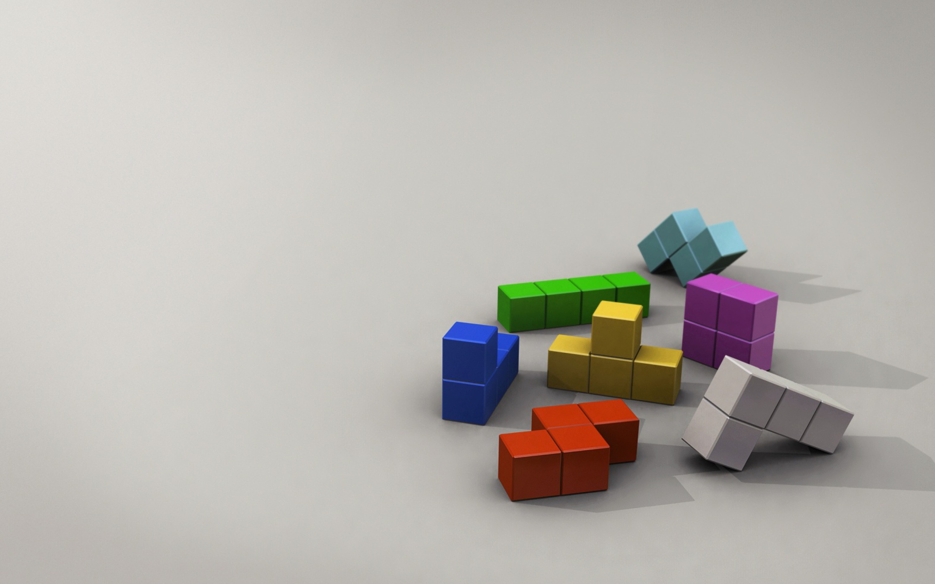 Fondo de pantalla Tetris 3D 1920x1200
