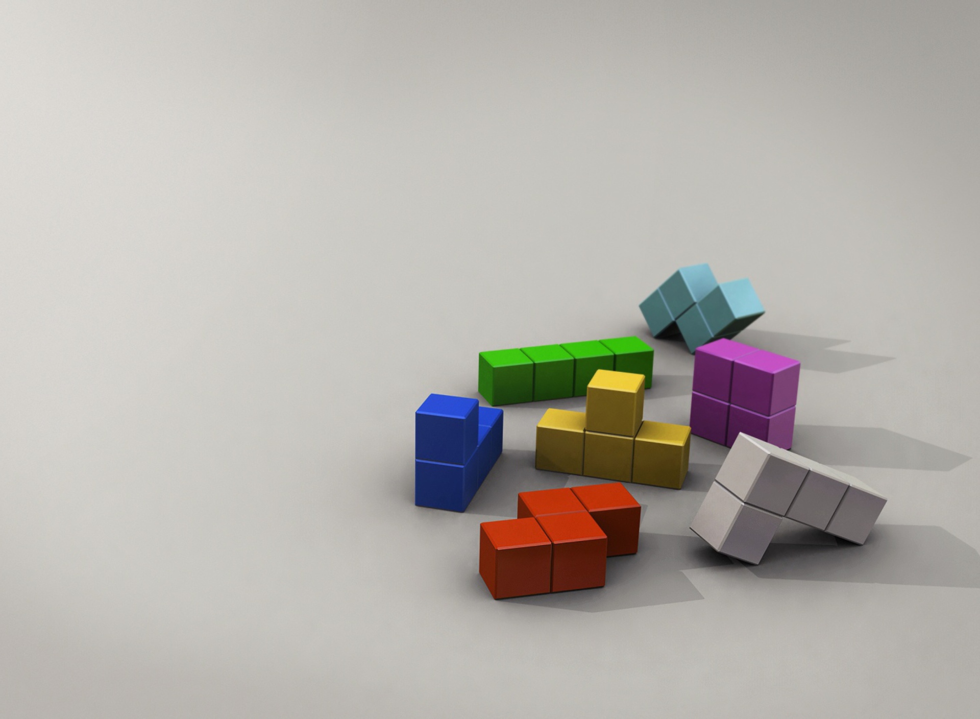Обои Tetris 3D 1920x1408