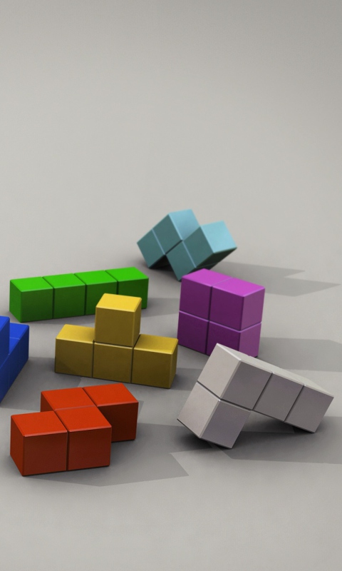 Das Tetris 3D Wallpaper 480x800
