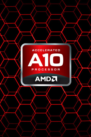 Das AMD Logo Wallpaper 320x480