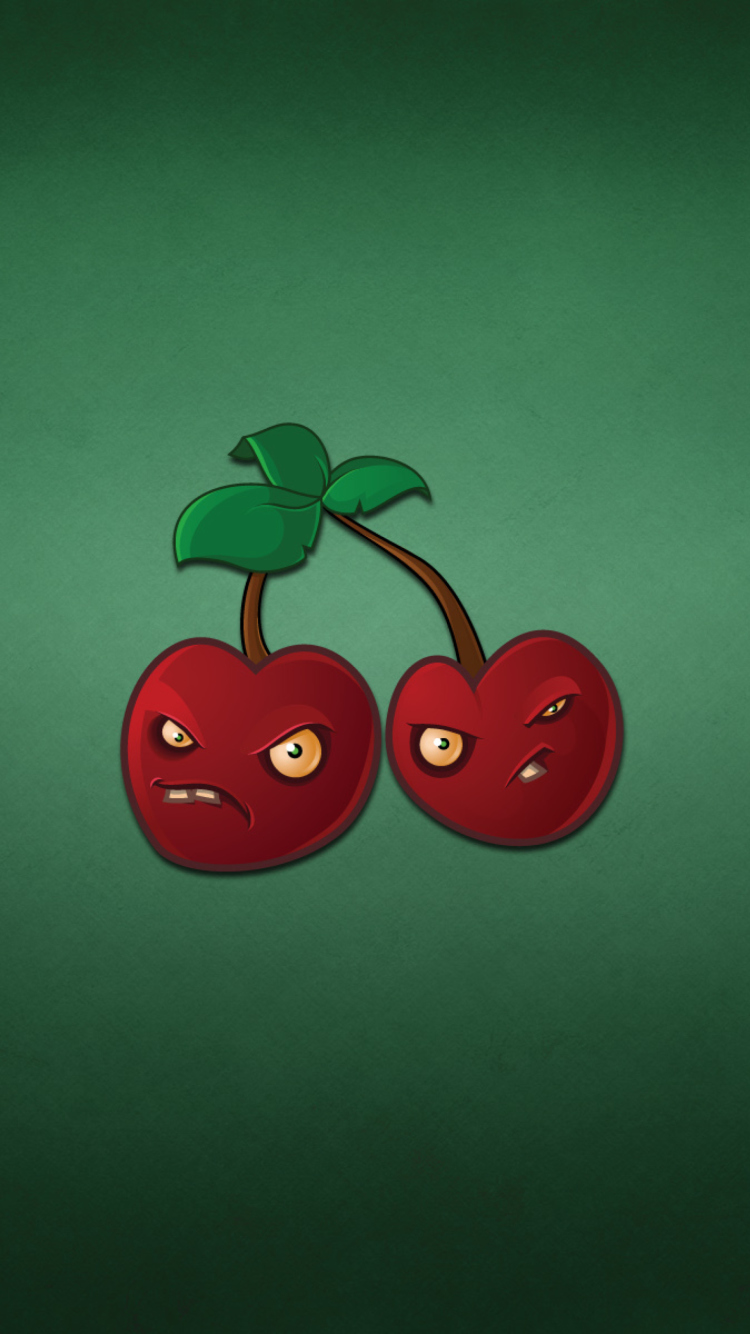 Обои Evil Cherries 750x1334