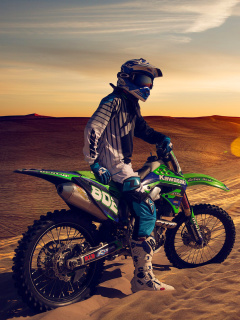 Fondo de pantalla UAE Desert Motocross 240x320