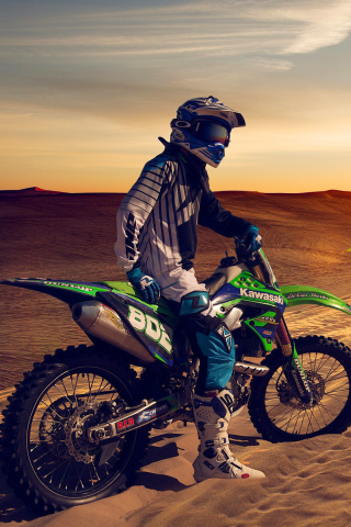 Sfondi UAE Desert Motocross 320x480