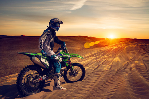 Das UAE Desert Motocross Wallpaper 480x320