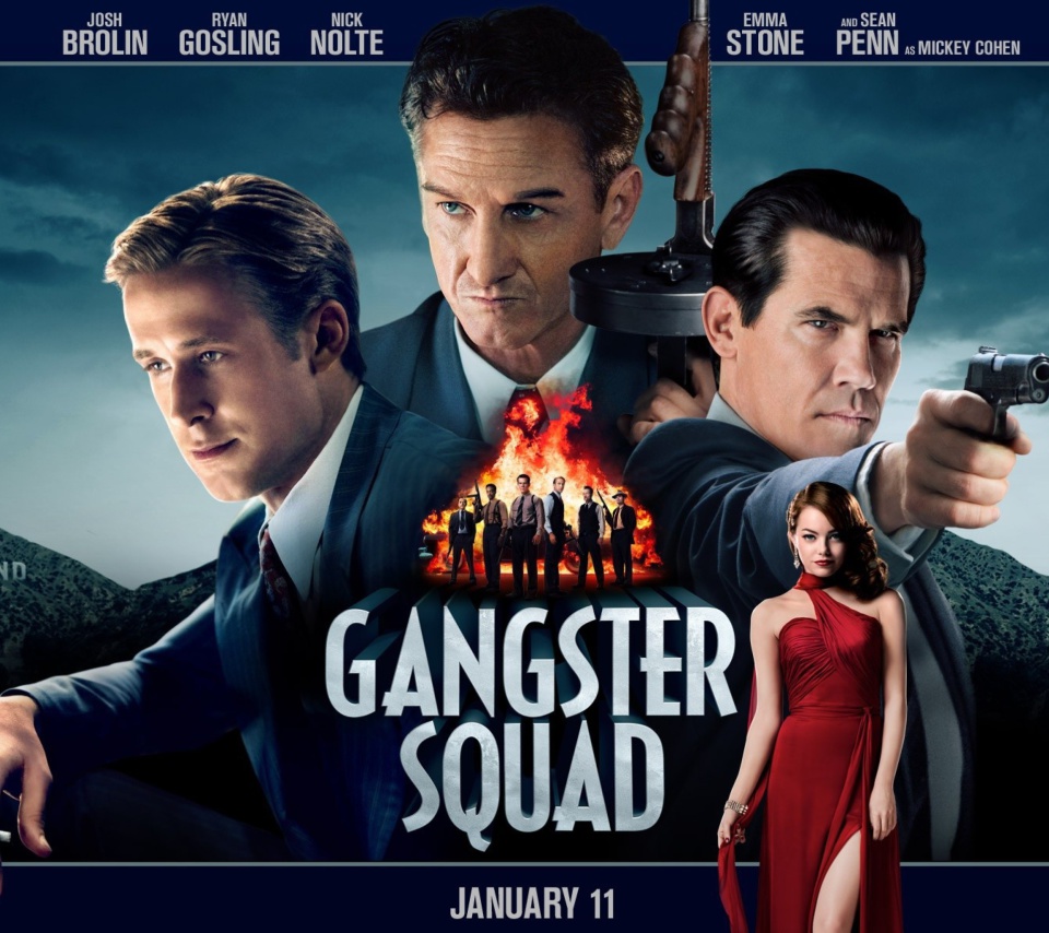 Sfondi Gangster Squad, Mobster Film 960x854