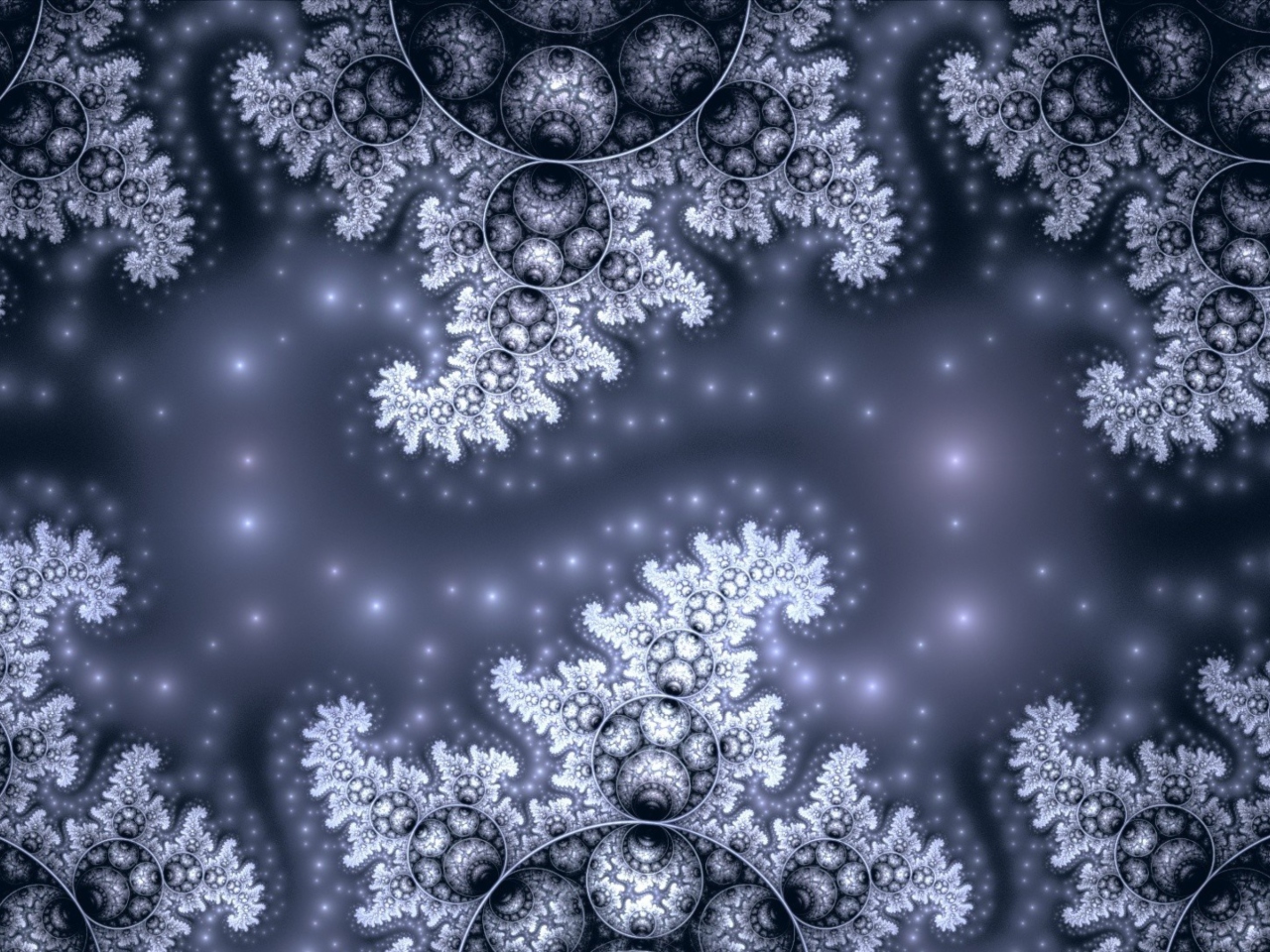 Обои Snow Fractals Abstract 1280x960